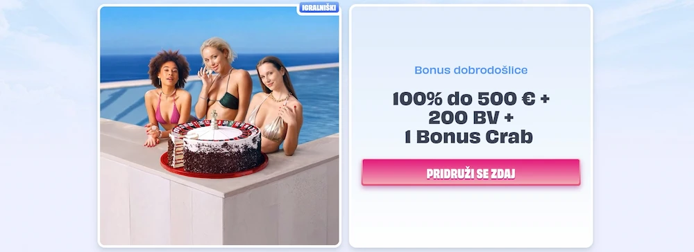Bonus dobrodošlice v OnlySpins Casino s 100 % ujemanjem do 500 €, 200 brezplačnimi vrtljaji in dodatnim bonusom za nove igralce.