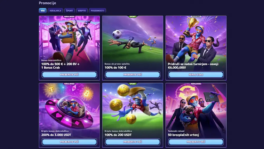 Bonusi in promocije v Alf Casino