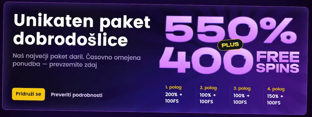 Registracija v iWild Casino in bonus dobrodošlice za nove igralce