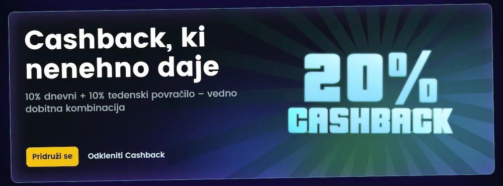 Snatch Casino cashback bonus 20 % za izgube igralcev