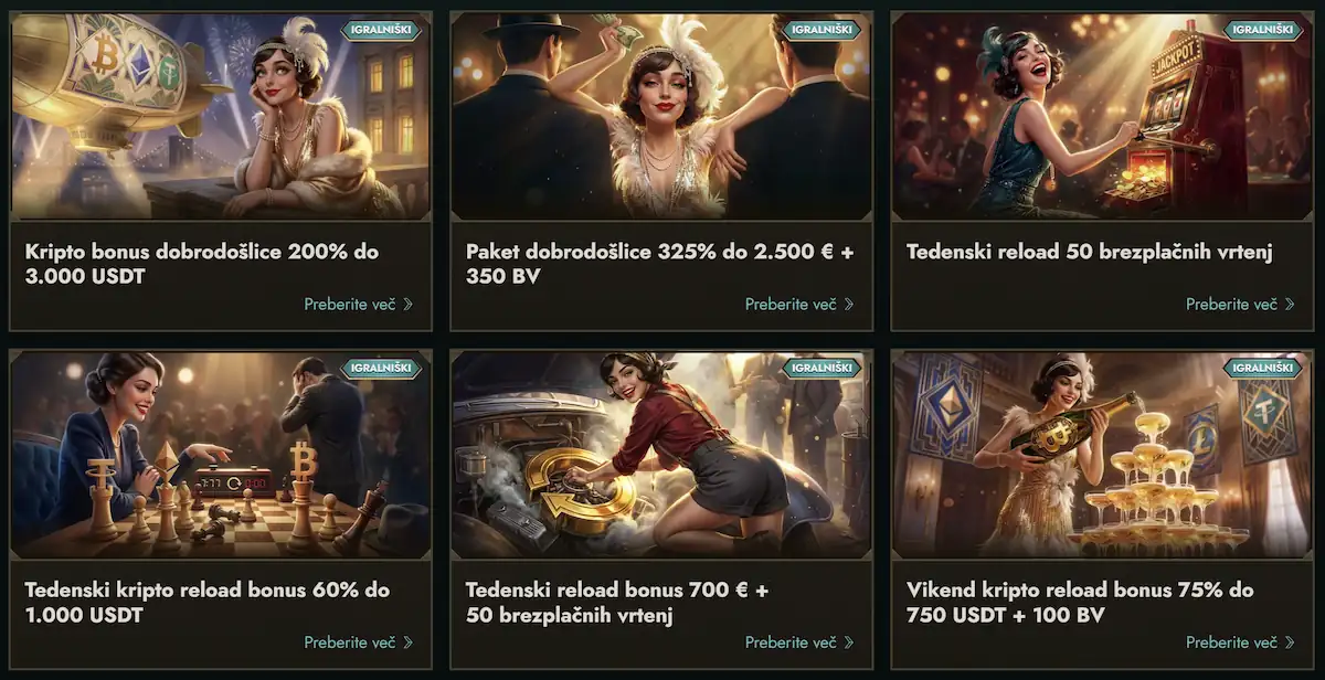 Dolly Casino bonusi in promocije Slovenija paket dobrodoslice reload bonus brezplacni vrtljaji online casino